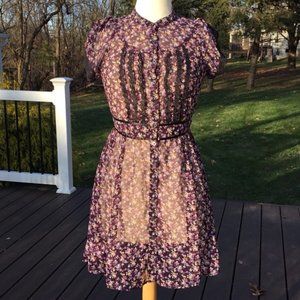 Free People sheer floral dress